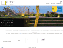 Tablet Screenshot of emcarquitectura.com